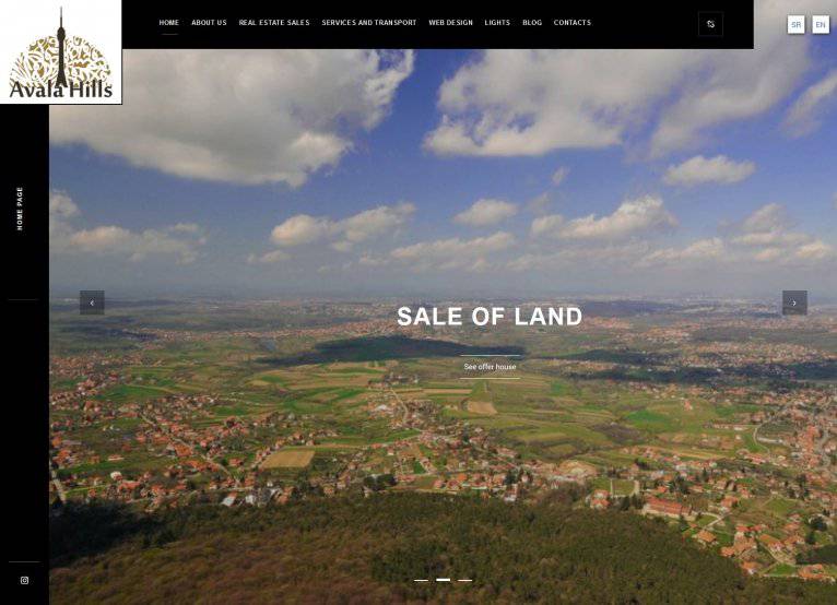 Portfolio prikaz projekta: Avala Hills
