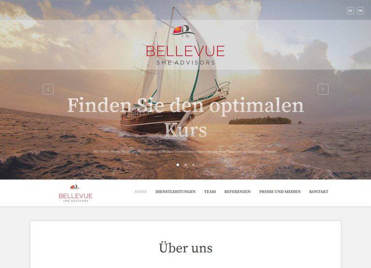 Portfolio prikaz projekta: Bellevue SME advisors