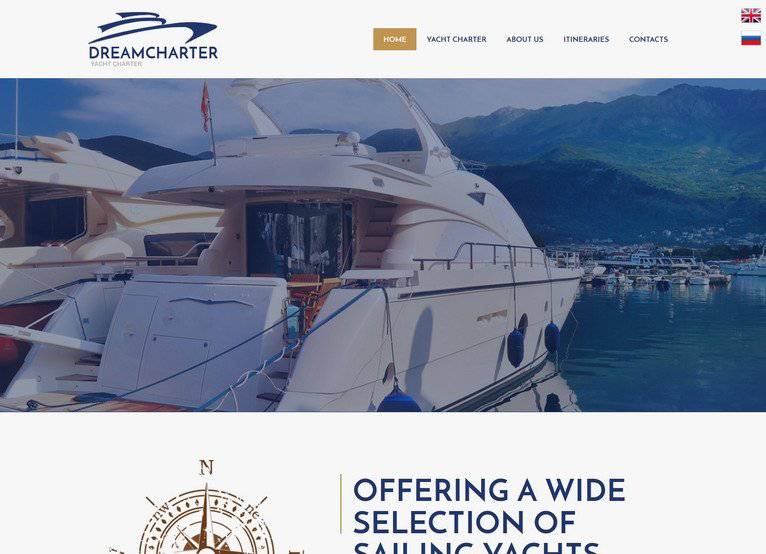 Portfolio project preview: Dreamcharter