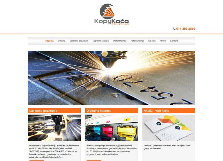 Portfolio prikaz projekta: Kopy Kaća