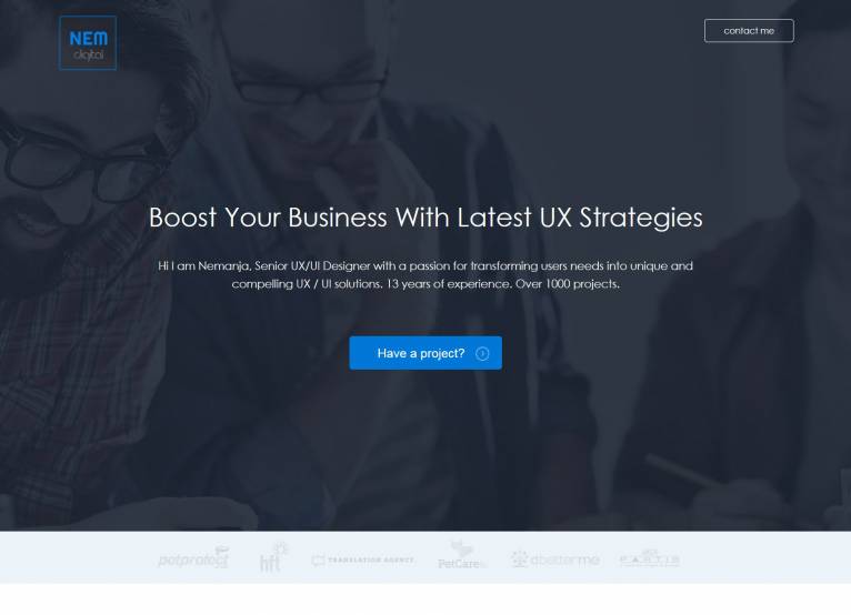Portfolio prikaz projekta: Nem Digital