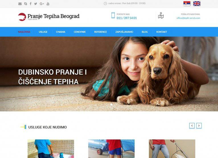 Portfolio prikaz projekta: Pranje tepiha Beograd