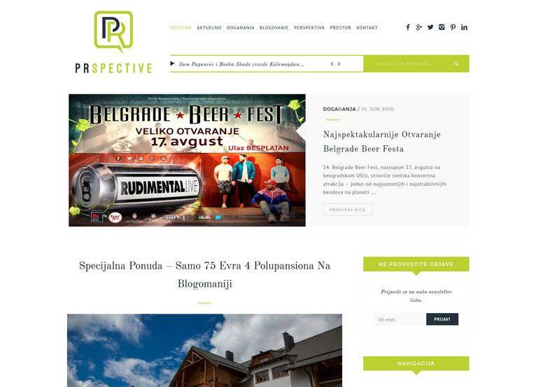 Portfolio prikaz projekta: PRspective