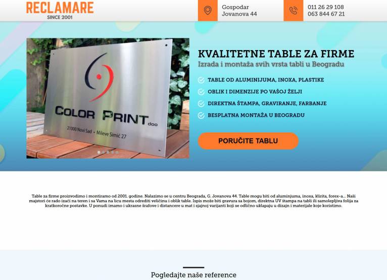 Portfolio project preview: Reclamare