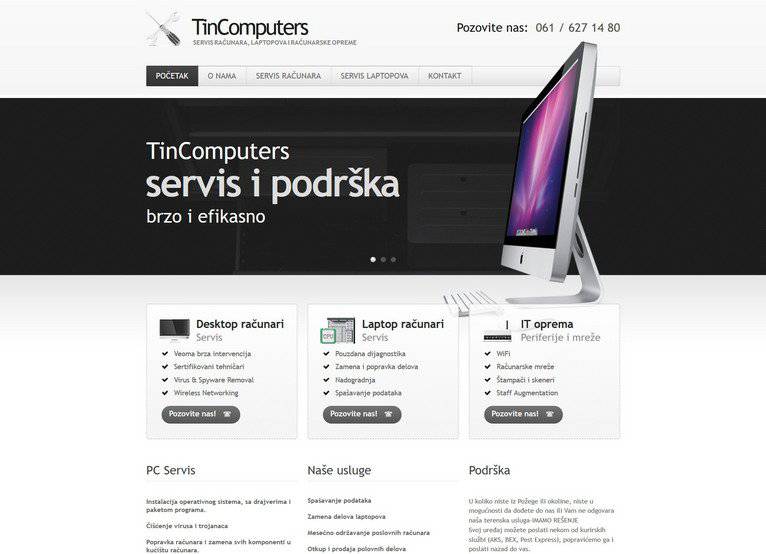 Portfolio project preview: Tincomputers