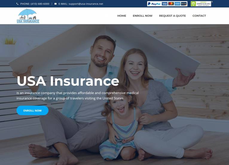 Portfolio prikaz projekta: USA Insurance